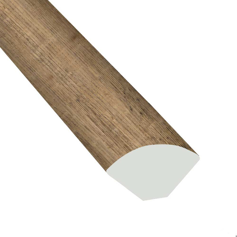 Aged hickory 34 thick x 35 wide x 94 length luxury vinyl quarter round molding VTTAGEHIC QR product shot profile view