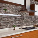 Akaya copper interlocking 11.75 in x 12 in glass meshmounted mosaic tile SMOT-GLSIL-AKACOP8MM prod shot close view