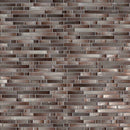 Akaya copper interlocking 11.75X12 glass mesh mounted mosaic tile SMOT-GLSIL-AKACOP8MM product shot multiple tiles top view