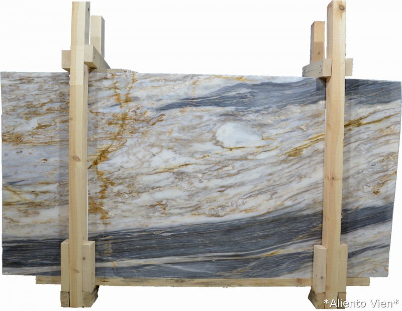 Aliento vien marble slabs polished 2cm