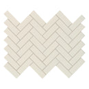Almond Glossy Herringbone 11.45"x12.63"  Porcelain Mosaic Tile - MSI Collection product shot tile view 3