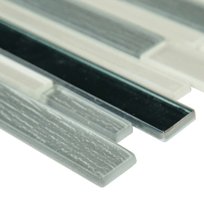 Anacapri blend interlokcing 12X12 glass mesh mounted mosaic tile SMOT-GLSBIL-ANA6MM product shot profile view