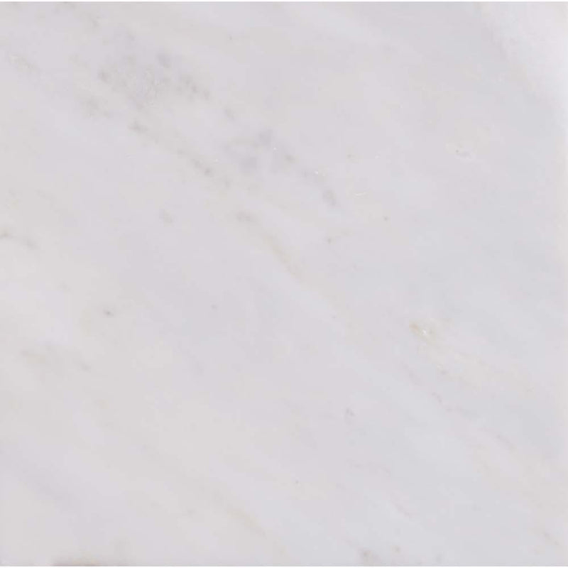 Arabescato carrara 12 x 12 honed marble floor and wall tile TARACAR1212H product shot one tile top view