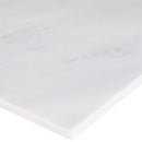 Arabescato carrara 12 x 12 polished marble floor and wall tile TARACAR1212 product shot profile view