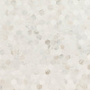 Arabescato venato white 11.73x12 marble 2 hexagon honed mesh mounted mosaic tile SMOT-ARAVEN-2HEXH product shot wall view