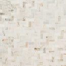 Arabescato venato white 1x2 herringbone honed marble mesh mounted mosaic tile SMOT-ARAVEN-1X2HBH product shot wall view