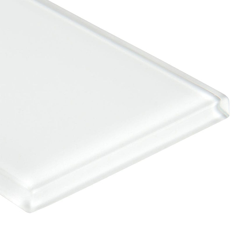Arctic ice 3x6 glossy glass white subway tile SMOT-GL-T-AI36 product shot profile view