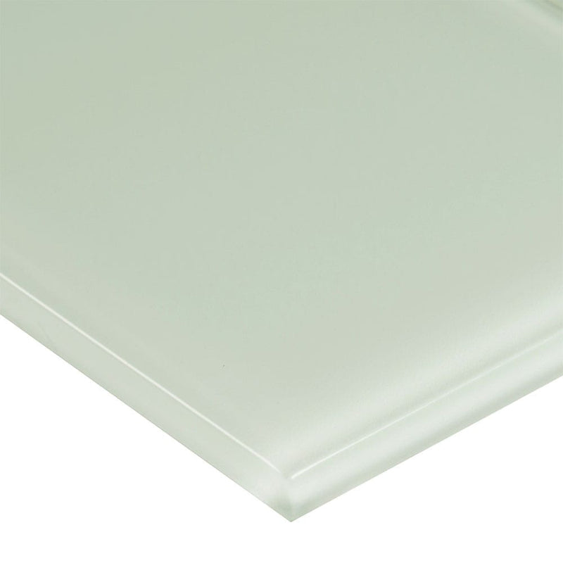 Arctic ice 4x12 glossy glass white subway tile SMOT-GL-T-AI412 product shot profile view