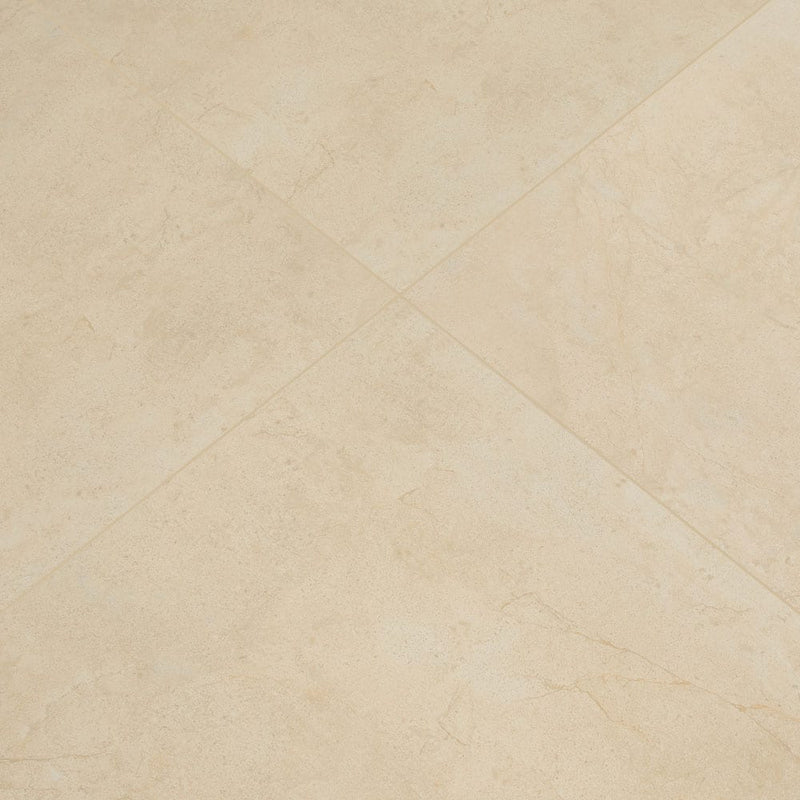 Aria Cremita 24"x24" Polished Porcelain Floor And Wall Tile NARICRE2424P product shot wall view 3