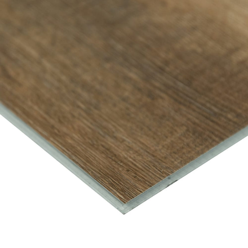 Ashton maracay brown 7x48 rigid core luxury vinyl plank flooring product shot profile view