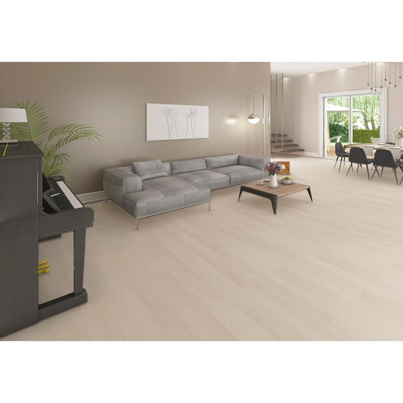 Aspen beige rigid core luxury vinyl plank flooring 7x48-SPC14010748-22M installed on a living room floor