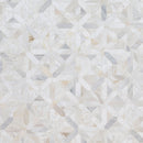 Athena gold geometrica 12x12 honed marble mesh mounted mosaic tile SMOT-ATHGOL-GEOH product shot wall view