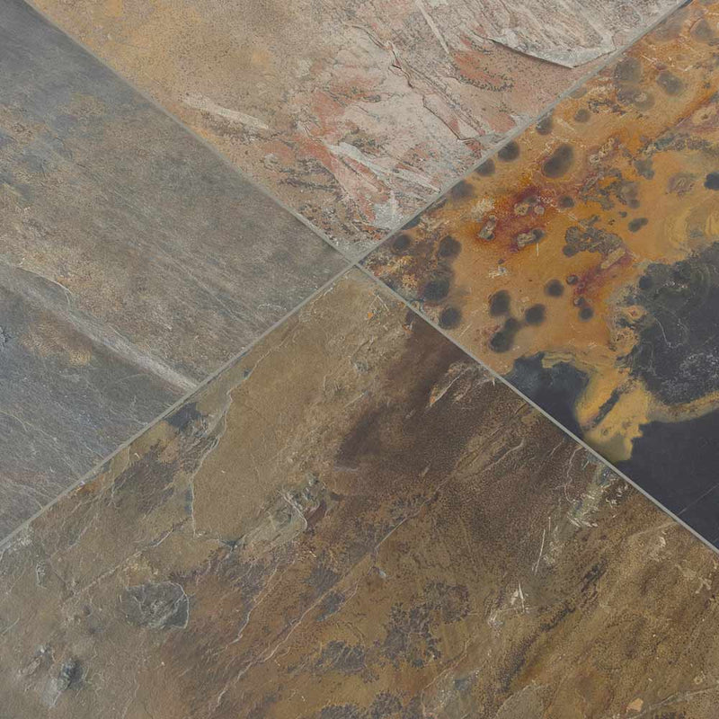 Autumn 12 in x 12 in gauged slate floor and wall tile SAUT1212G-C product shot angle view