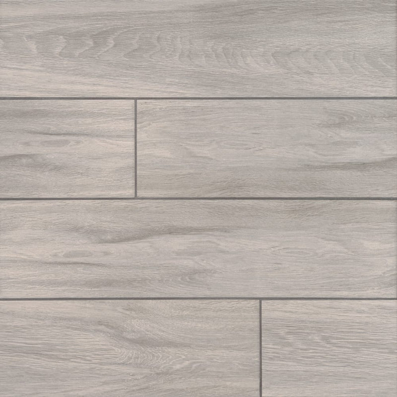 Balboa ice 24x6 matte ceramic floor and wall tile product shot wall view