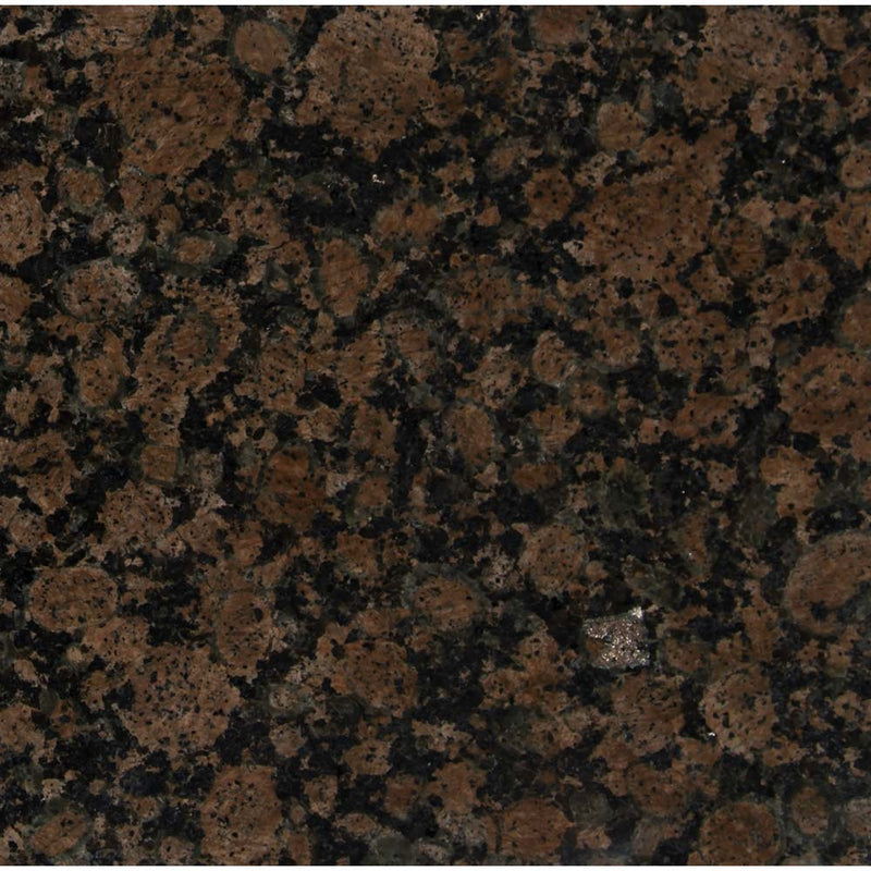 Baltic brown 12 x 12 polished granite floor and wall tile TBALBRN1212 product shot one tile top view