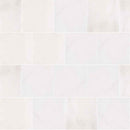 Bianco dolomite 12 in x 24 in honed marble floor and wall tile TBIANDOL1224H product shot angle view