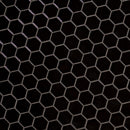 Black 2" hexagon 11.63"x12.75" matte porcelain mesh mounted mosaic tile SMOT-PT-RETNERO-2HEXM product shot wall view 2