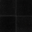 Black galaxy 18 in x 18 in polished granite floor and wall tile TBGXY181850 product shot profile view