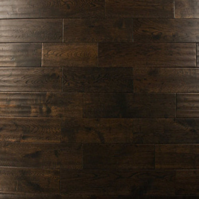 Solid Hardwood 4.75" Wide, 48" RL, 3/4" Thick Distressed/Handscraped Oak Blackmoon Oak Floors - Mazzia Collection product shot tile view