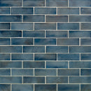 Blue shimmer 11.75" x 11.75" glass mesh-mounted mosaic tile SMOT-GLSST-BLUSHI6MM product shot multiple tiles view