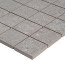 Brixstyle glacier 12X12 glazed porcelain mesh mounted mosaic tile NBRIGLA2X2 product shot profile view