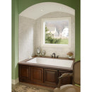 Calacatta gold hexagon 12X12 polished marble mesh mounted mosaic tile SMOT-CALAGOLD-1HEX product shot bath view