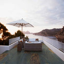 California gold 24 in x 24 in gauged slate floor and wall tile SCALGLD2424G product shot outdoor view