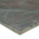 California gold 24 in x 24 in gauged slate floor and wall tile SCALGLD2424G product shot profile view