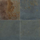 California gold 24 in x 24 in gauged slate floor and wall tile SCALGLD2424G product shot top view