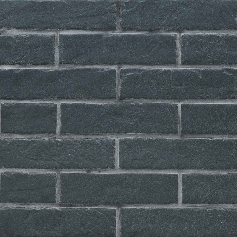 Capella cobble brick 2.13x10 matte porcelain floor and wall tile NCAPCOBBRI2X10 product shot wall view