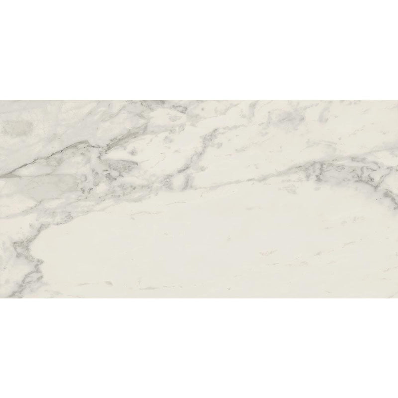 Cararra premium calacatta renoire polished porcelain floor and wall tile liberty us collection LUSIRP2448170 product shot one tile top view