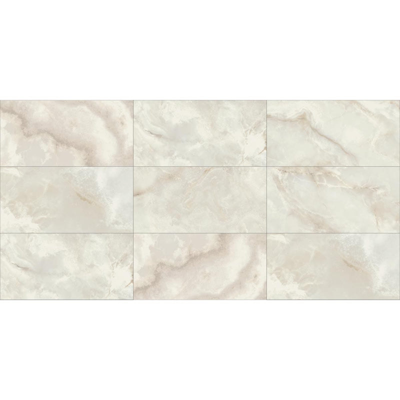Cararra premium carrara onyx grey polished porcelain floor and wall tile liberty us collection LUSIRP2448171 product shot multiple tiles top view