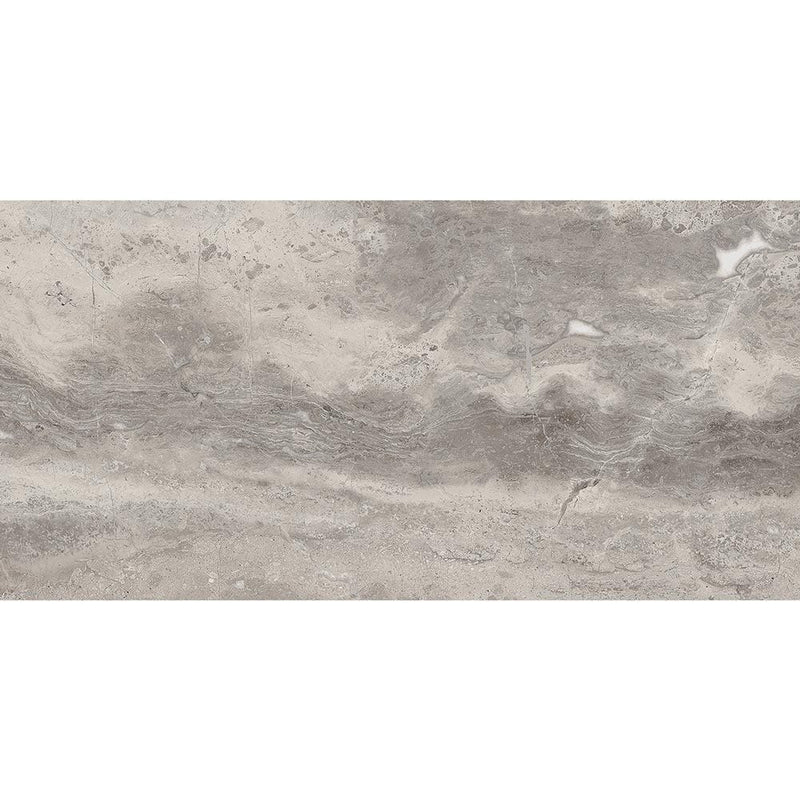 Cararra premium carrara romano greige polished porcelain floor and wall tile liberty us collection LUSIRP1224173 product shot multiple tiles top view