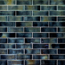 Carbonita 11.75" x 11.75" glass mesh-mounted mosaic tile SMOT-GLSST-CARBO6MM product shot wall view