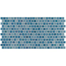 Carribean reef 11.81X11.81 glass mesh mounted mosaic tile SMOT-GLSB-CARREF4MM product shot multiple tiles top view