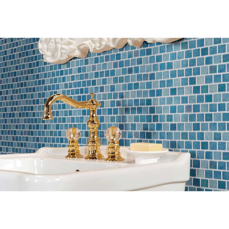 Carribean reef 11.81X11.81 glass mesh mounted mosaic tile SMOT-GLSB-CARREF4MM product shot wall view