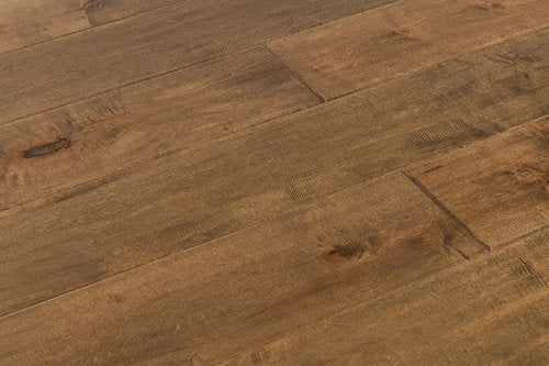 Engineered Hardwood Casa Century Maple 7.5" Wide, 75" RL, 1/2" Thick Distressed/Handscraped Old Batavia Floors - Mazzia Collection product shot tile view 2