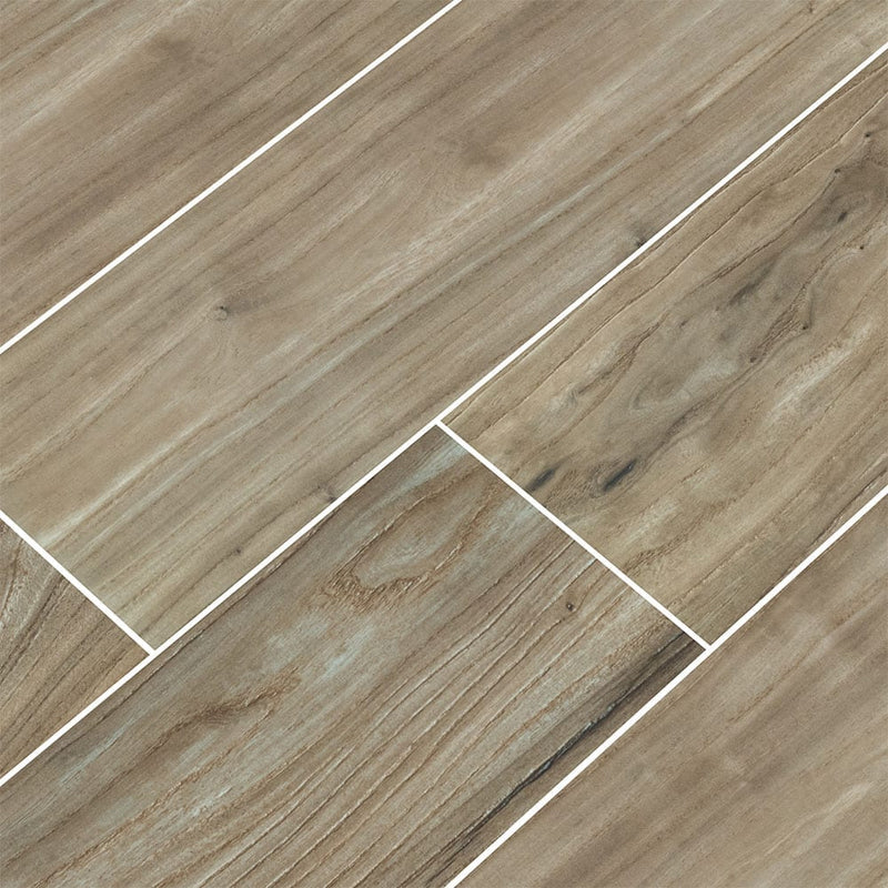 Catalina-teak-8x48-polished-porcelain-floor-and-wall-tile-NCATTEA8X48P-product-shot-multiple-tiles-angle-view