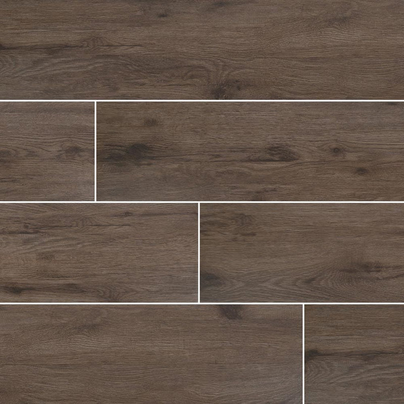 Celeste nutmeg 8x40 glazed ceramic floor and wall tile msi collection NCELNUT8X40 product shot multiple tiles top view