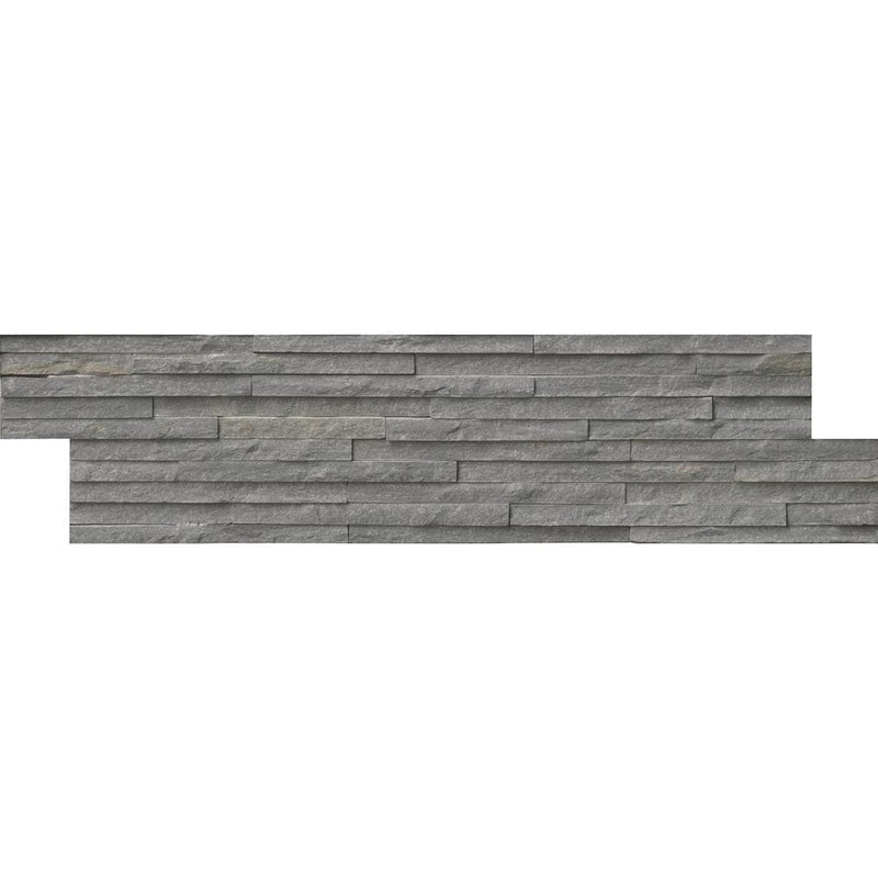 Charcoal pencil splitface ledger panel 6X24 slate wall tile LPNLSCHA624 PEN product shot multiple tiles close up view