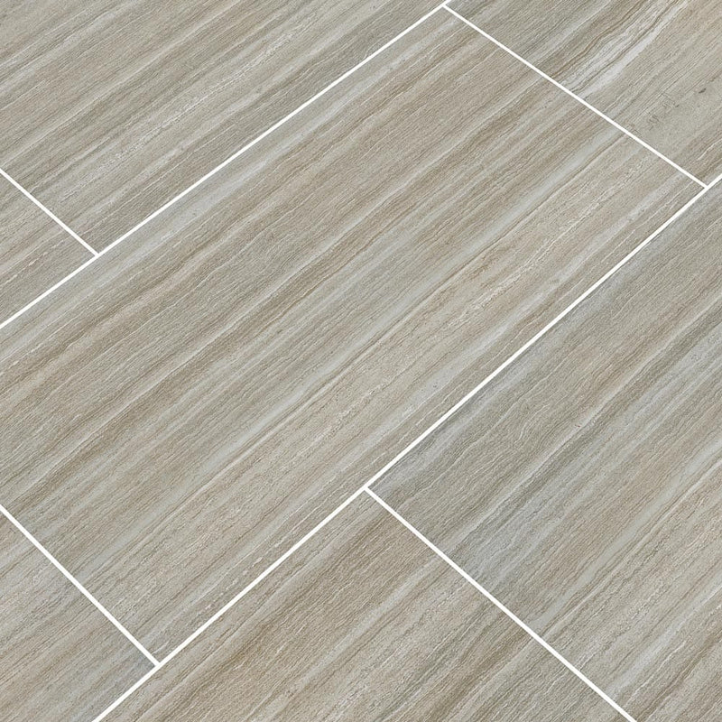 Charisma Silver 12"x24" Glazed Ceramic Floor and Wall Tile- MSI Collection