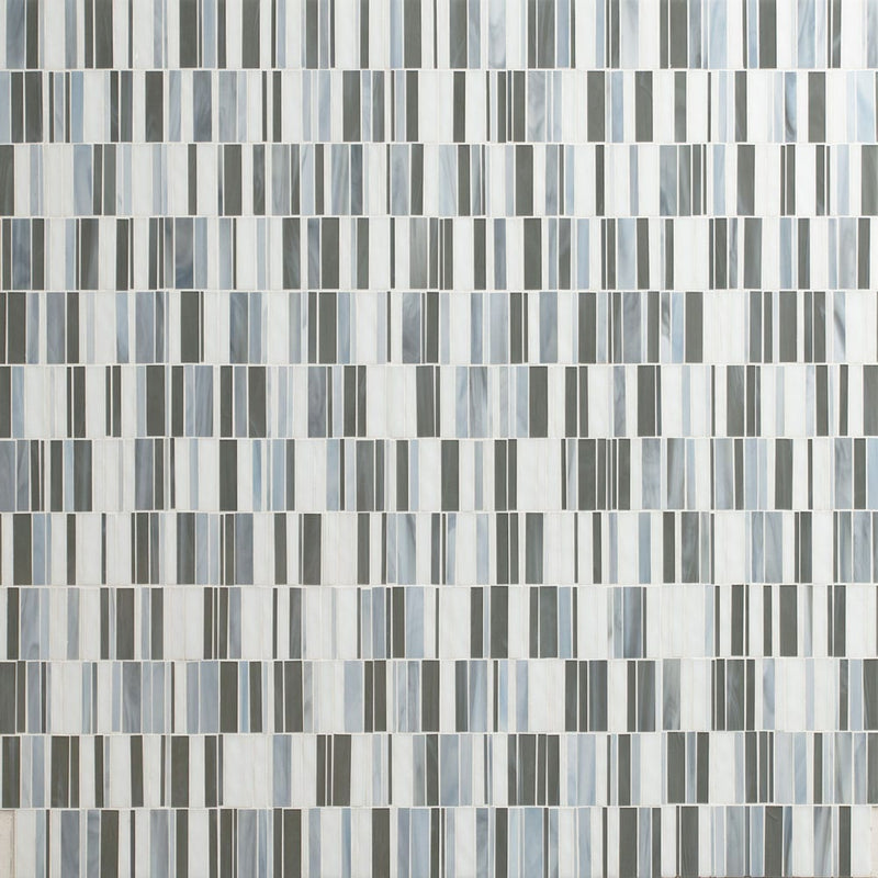 Citi stax lapis 12"x12" film face glass mosaic wall tile SMOT-GLSB-CISTLAP3MM product shot wall view 3