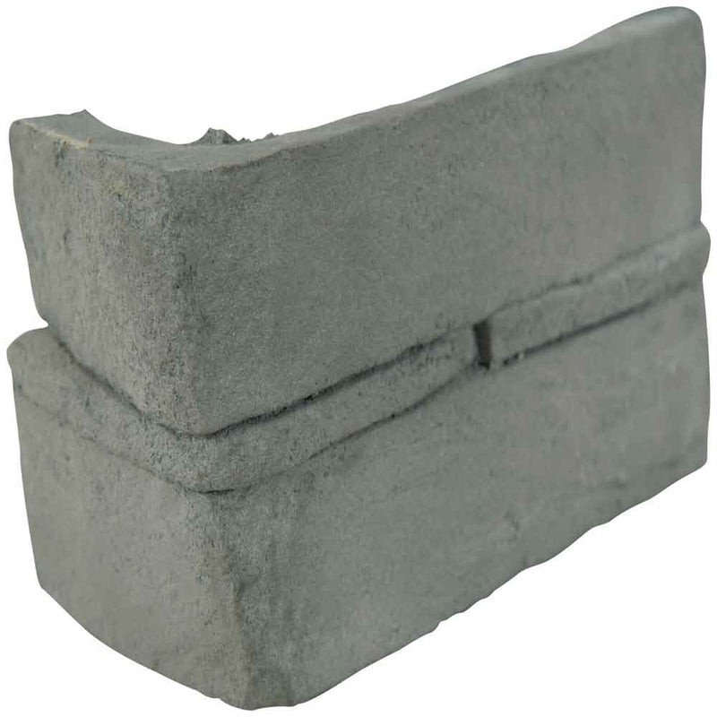 Copen ash corner stacked stone 9x195 natural manufactured stone LPNLECOPASH4COR product shot front corner view 2