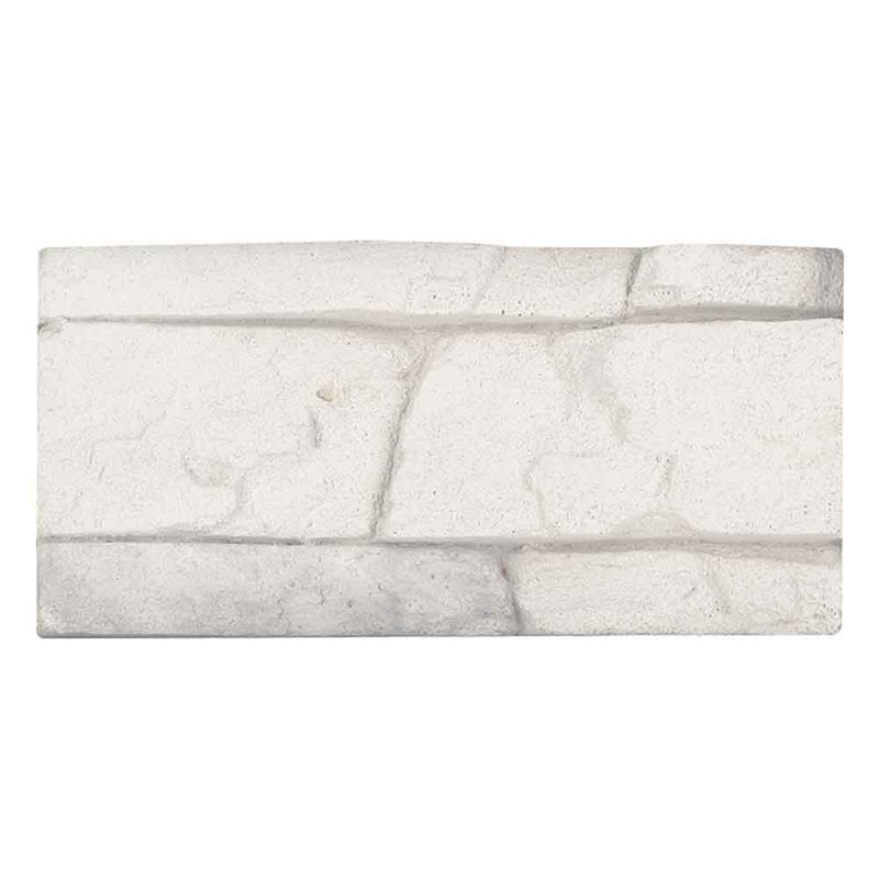 Copen snow stacked stone 9x19.5 natural manufactured stone LPNLECOPSNO6 product shot top ledger panel view 3