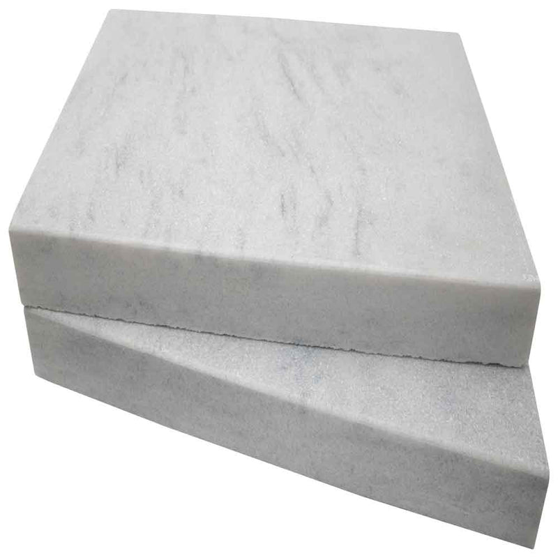 Cosmic gray 12x24 sand blast marble eased edges coping LCOPMCOSGRY1224SB-EE product shot angle view