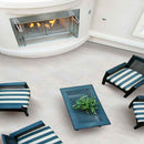 Cosmic white 16x24 sand blast marble paver LPAVMCOSWHI1624SB product shot room view