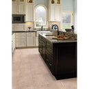 Crema cappuccino 12 x 12 polished marble floor and wall tile TTCAPU1212P product shot kitchen view