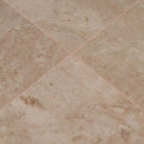 Crema cappuccino 12 x 12 polished marble floor and wall tile TTCAPU1212P product shot one tile top view