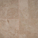 Crema cappuccino 12 x 12 polished marble floor and wall tile TTCAPU1212P product shot multiple tiles top view