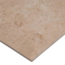 Crema cappuccino 12 x 12 polished marble floor and wall tile TTCAPU1212P product shot profile view